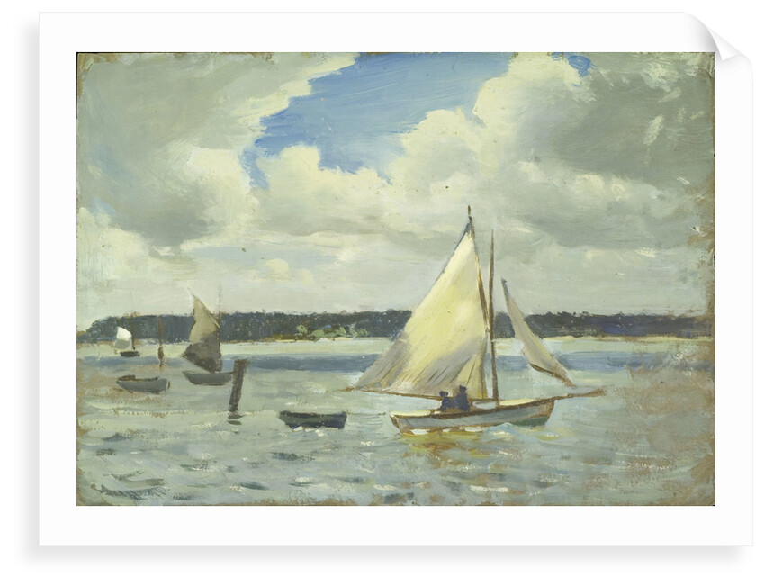 Scene at Cowes Regatta, Isle of Wight by John Everett