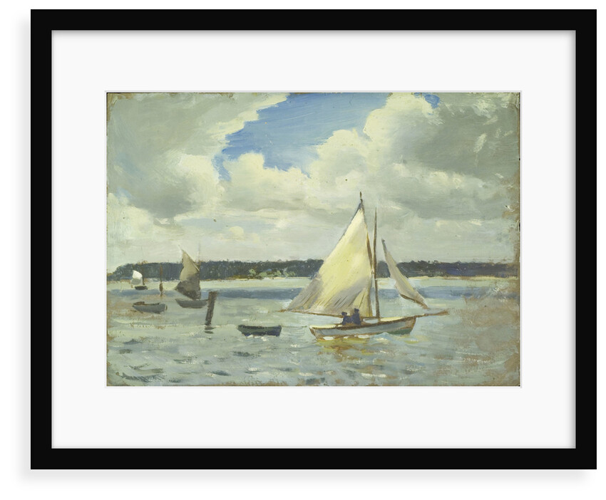 Scene at Cowes Regatta, Isle of Wight by John Everett