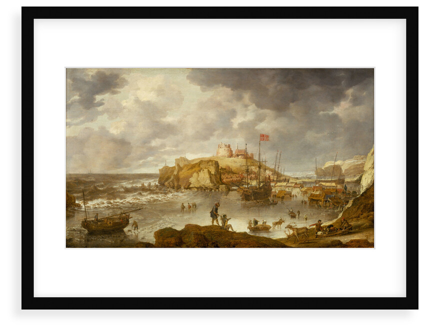 The port of Archangel by Bonaventura Peeters the Elder