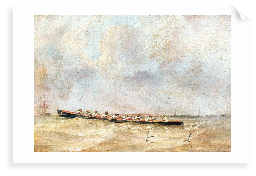 HMS 'Pique's' gig by John Christian Schetky