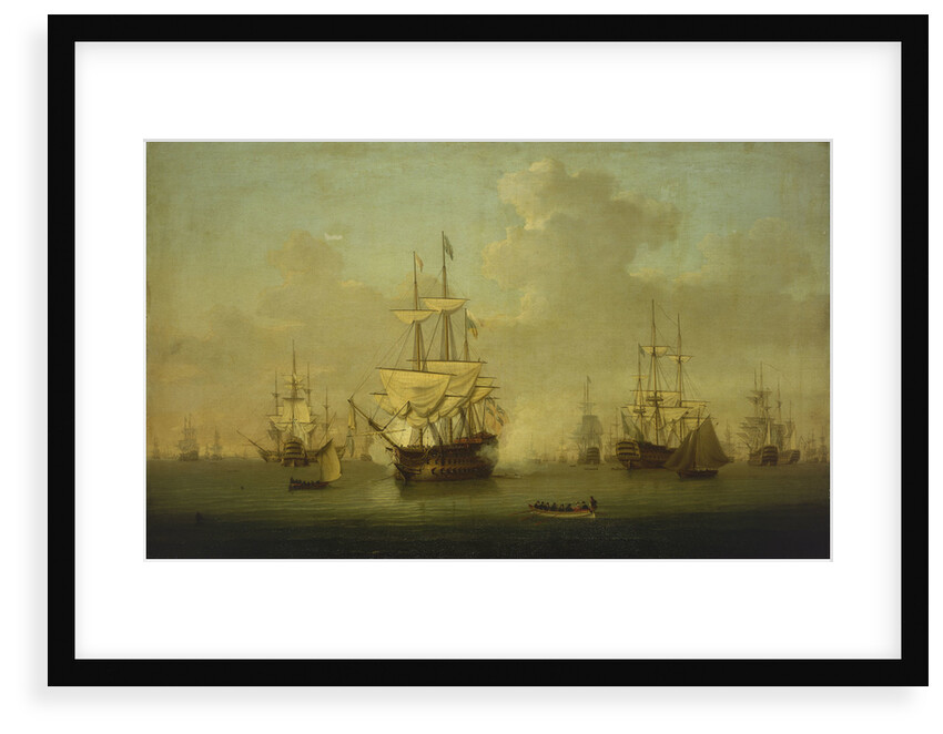 'The Queen Charlotte' at Spithead, 1790 by William Anderson