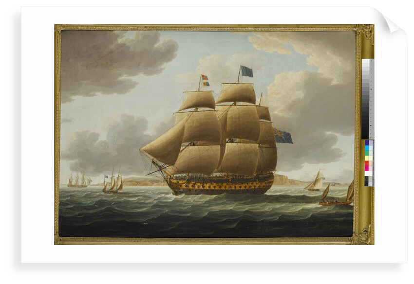 The Ville de Paris' under full sail by Thomas Buttersworth