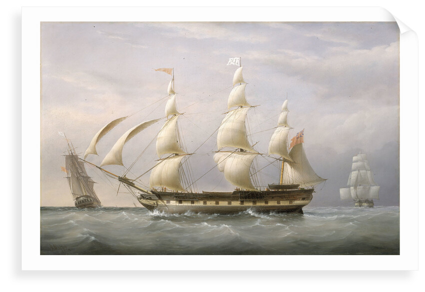 The West Indiaman 'Britannia' by Joseph Walter