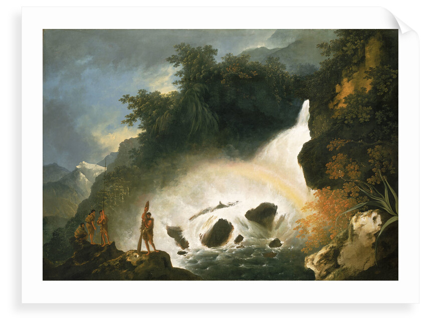 Waterfall in Dusky Bay, April 1773 by William Hodges