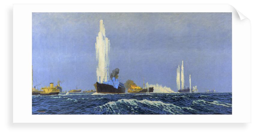 The 'Jervis Bay' action, 5 November 1940 by Charles Pears