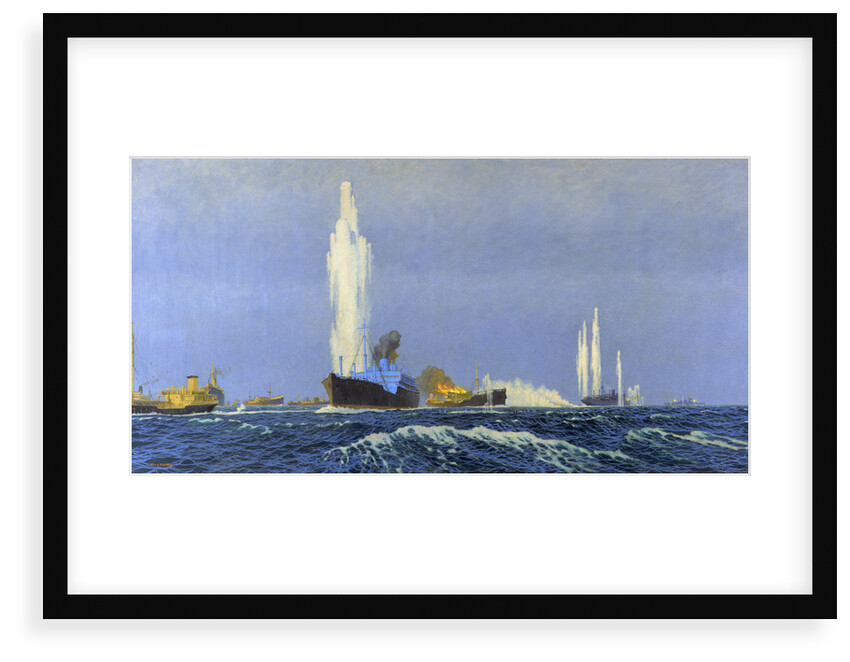 The 'Jervis Bay' action, 5 November 1940 by Charles Pears