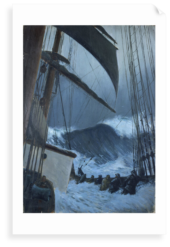 The deck of the 'Birkdale' in a storm by John Everett