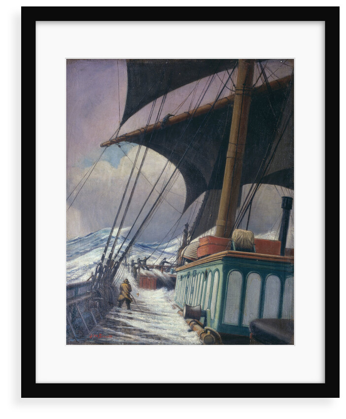Boarding the far tack on the 'Birkdale' by John Everett
