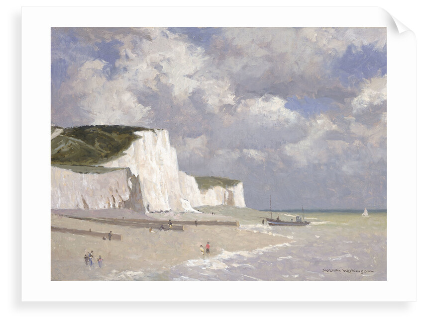 Chalk cliffs at Rottingdean by Norman Wilkinson