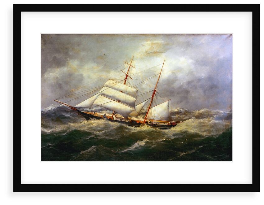 The brigantine 'L'Avennire' by Edmond Adam