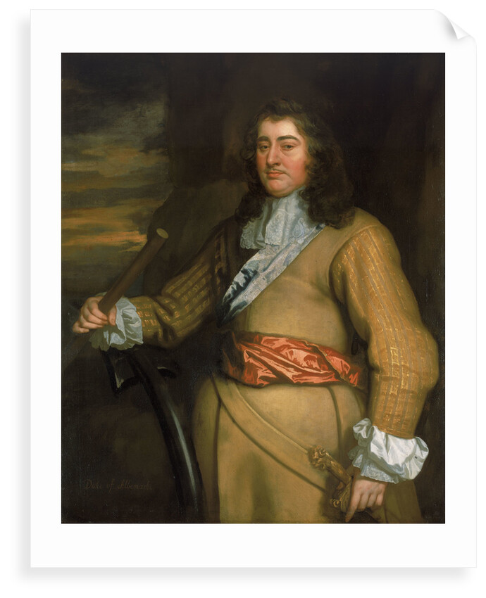 Flagmen of Lowestoft: George Monck, 1st Duke of Albemarle (1608-1670) by Peter Lely