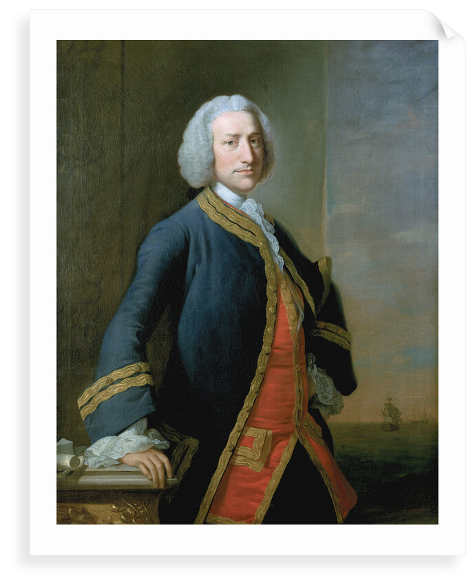 Lord George Anson (1697-1762) by Thomas Hudson