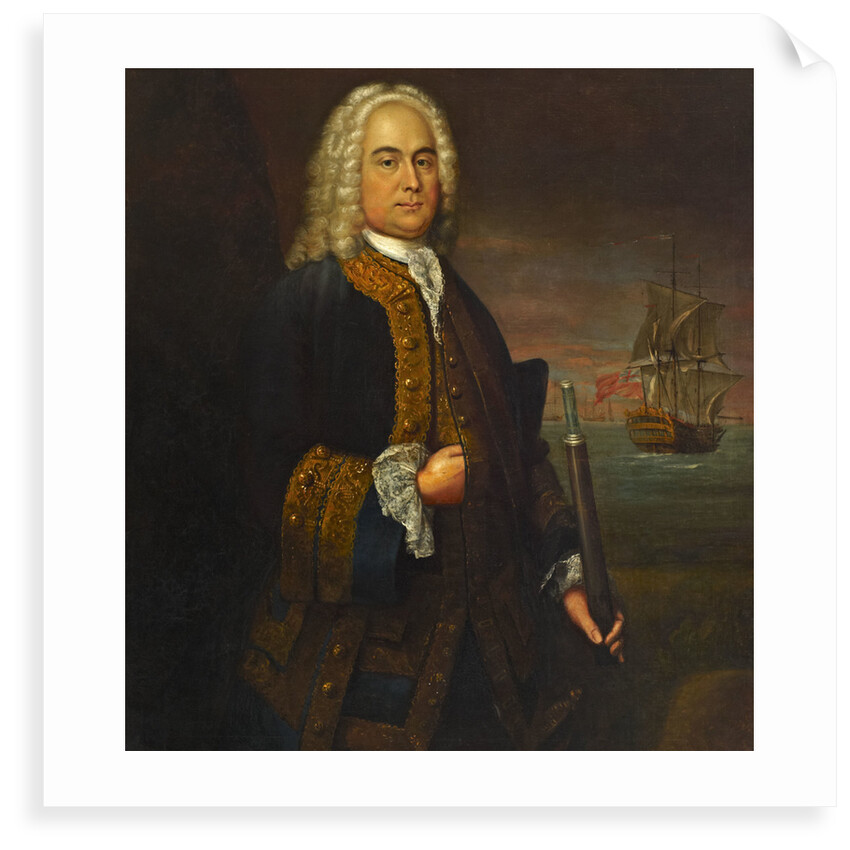 Commodore Curtis Barnett (1696-1746) by John Ellys