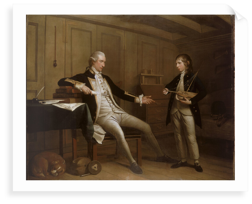 Captain John Bentinck, 1737-1775, and his son, William Bentinck, 1764-1813 by Mason Chamberlin