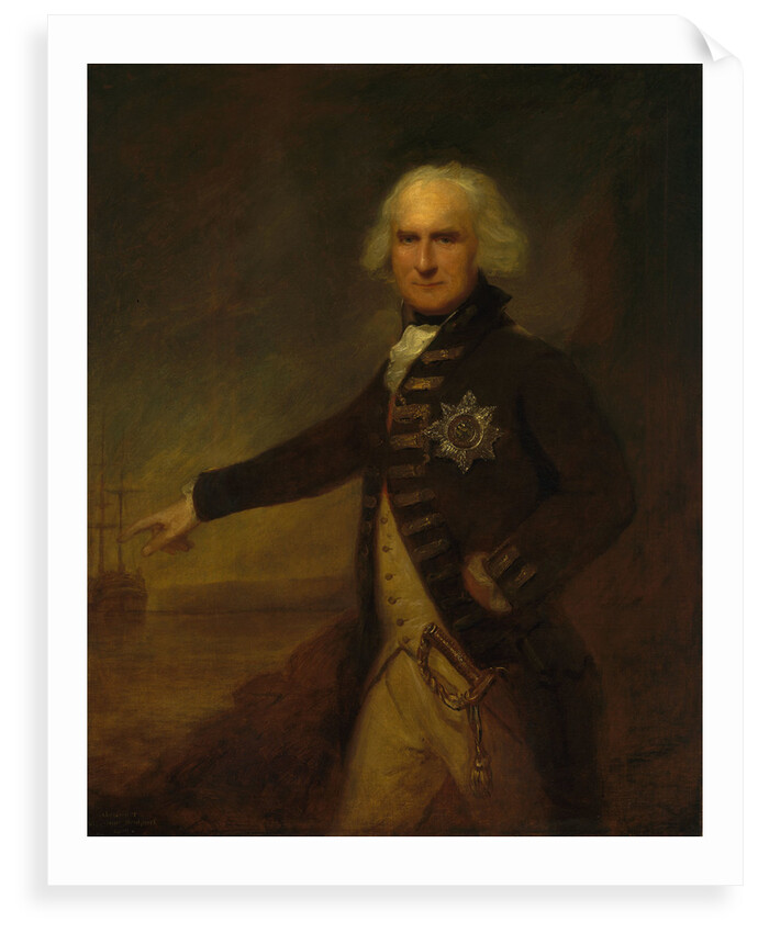 Admiral Alexander Hood, 1st Viscount Bridport (1727-1814) by Lemuel Francis Abbott