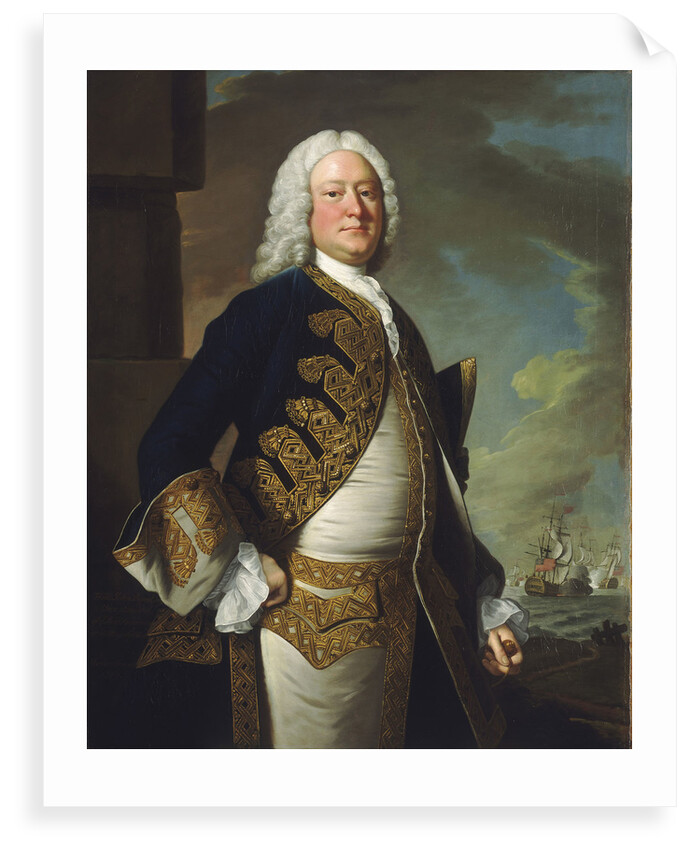 Admiral John Byng (1704-1757) by Thomas Hudson
