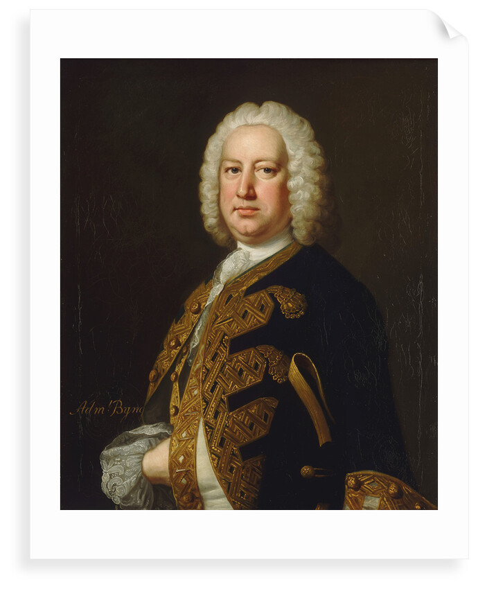 Admiral John Byng (1704-1757) by Thomas Hudson