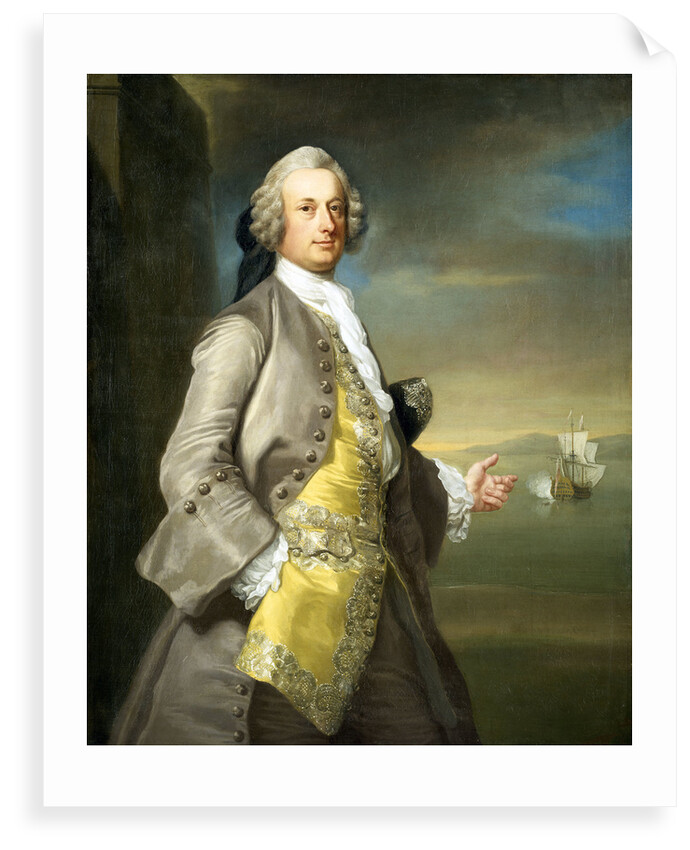 Captain Richard Chadwick (d.1748) by Thomas Hudson