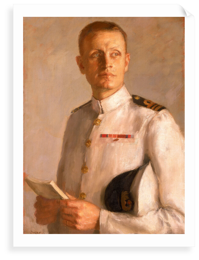 Rear-Admiral M. C. Morgan-Giles (b. 1914) by Anthony Devas