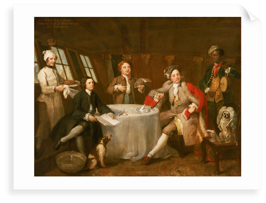 Captain Lord George Graham in his Cabin (1715-1747) by William Hogarth