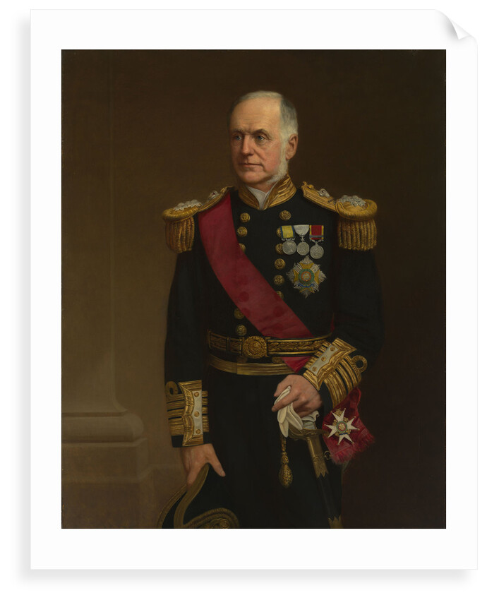 Portrait of Admiral Sir Richard Vesey Hamilton (1829-1912) by 20th Century British School