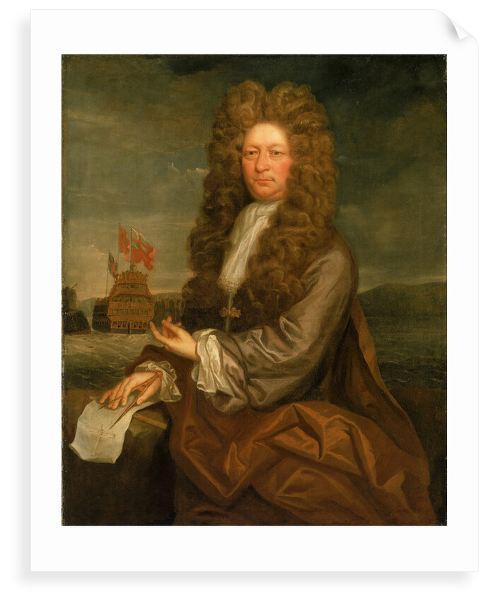 Fisher Harding, Master shipwright, with the Launch of the 'Royal Sovereign' by Jonathan Richardson