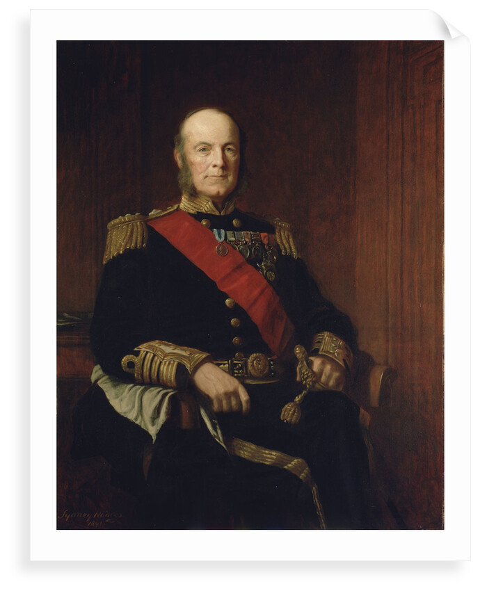 Admiral Arthur Hood, Baron Hood of Avalon (1824-1901) by J. Sydney Willis Hodges