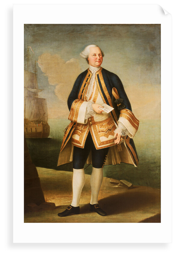 Captain Sir Edward Hughes (circa 1720-1794) by Violante Beatrice Siries
