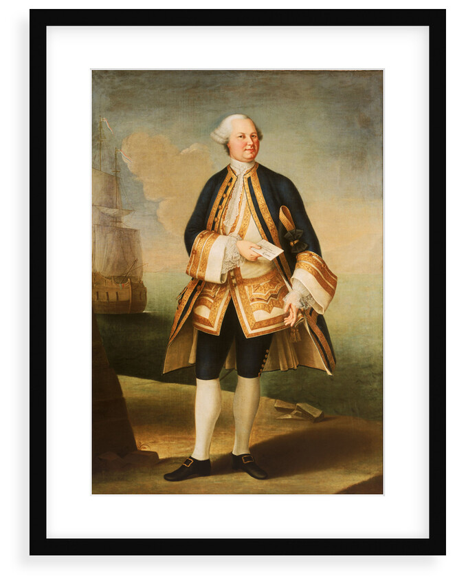 Captain Sir Edward Hughes (circa 1720-1794) by Violante Beatrice Siries