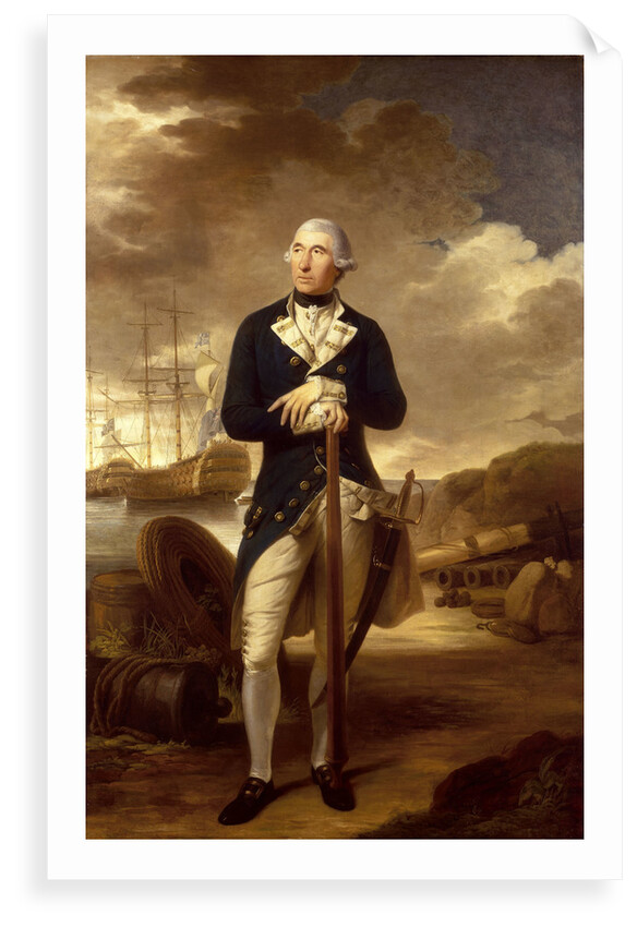 Rear-Admiral Richard Kempenfelt (1718-1782) by Tilly Kettle