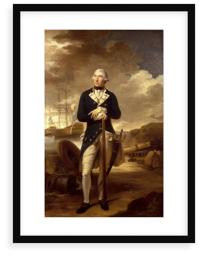 Rear-Admiral Richard Kempenfelt (1718-1782) by Tilly Kettle