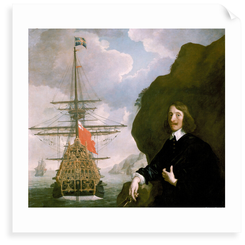 Peter Pett and the 'Sovereign of the Seas' (1637) by Peter Lely