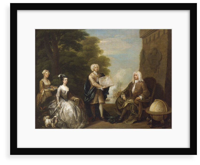 Woodes Rogers and his family by William Hogarth