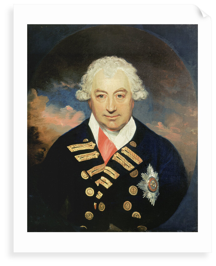 Rear-Admiral Sir John Jervis, 1st Earl of St Vincent (1735-1823) by William Beechey