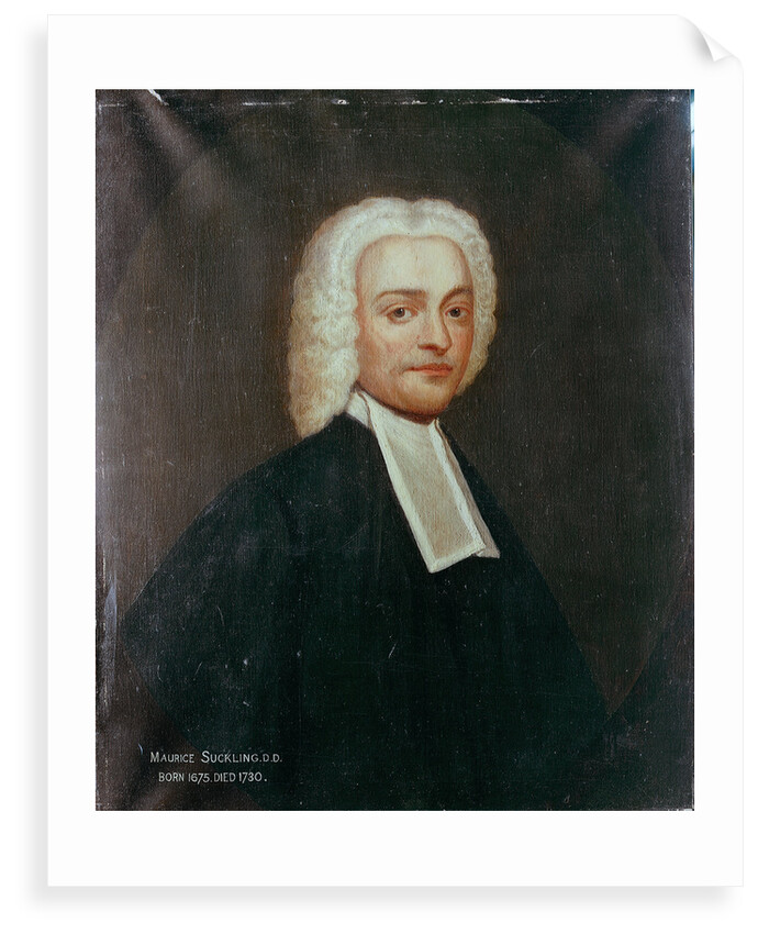 Reverend Maurice Suckling, grandfather of Lord Nelson by British School