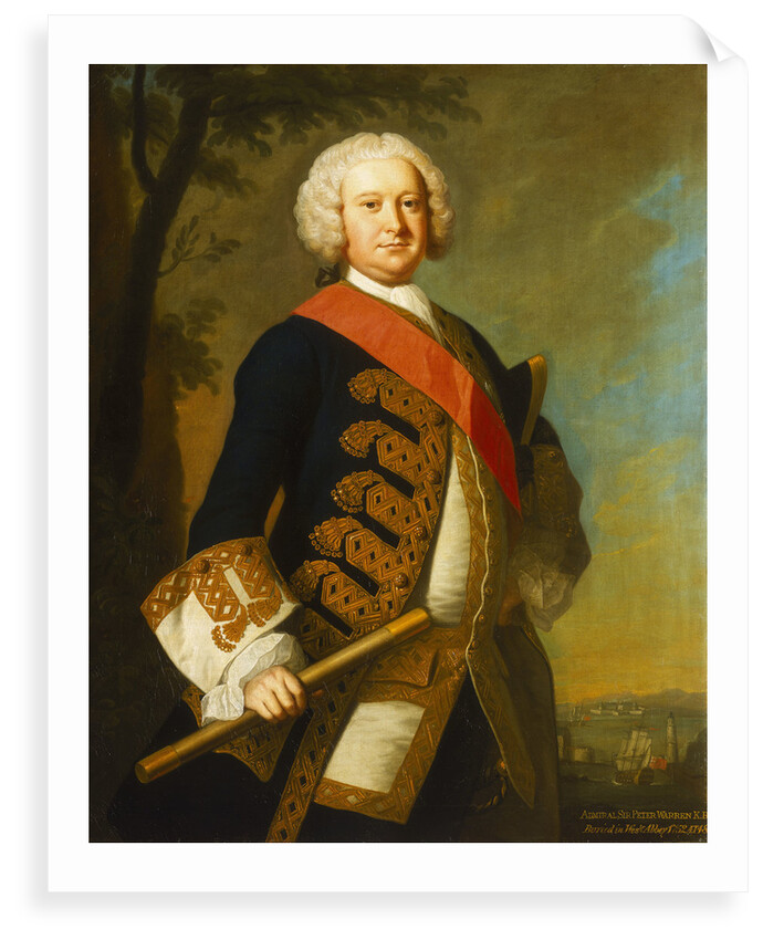 Admiral Sir Peter Warren (1703-1752) by Thomas Hudson