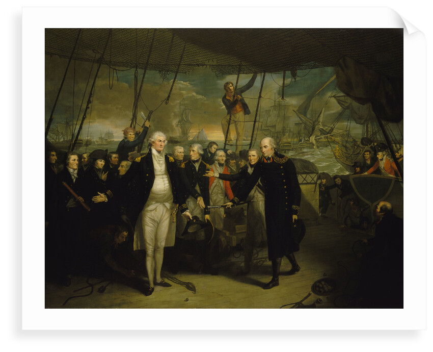 Duncan receiving the surrender of de Winter at the Battle of Camperdown, 11 October 1797 by Daniel Orme