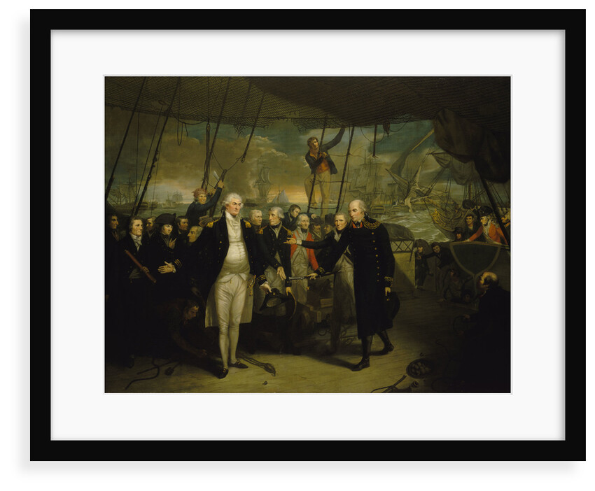Duncan receiving the surrender of de Winter at the Battle of Camperdown, 11 October 1797 by Daniel Orme
