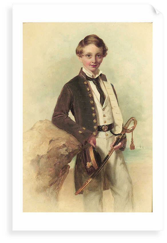 Portrait of a naval cadet by Godwin Williams
