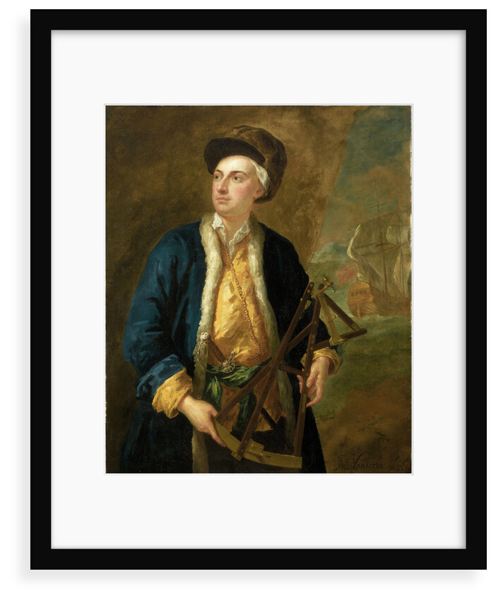 A merchant captain with Elton's quadrant by John Vanderbank