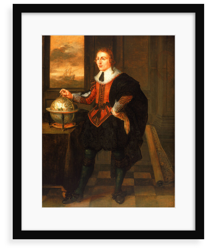 A navigator with globe and dividers by Hendrick van der Borcht