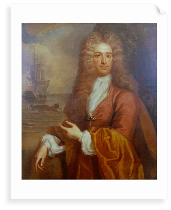 Portrait of a naval officer by unknown