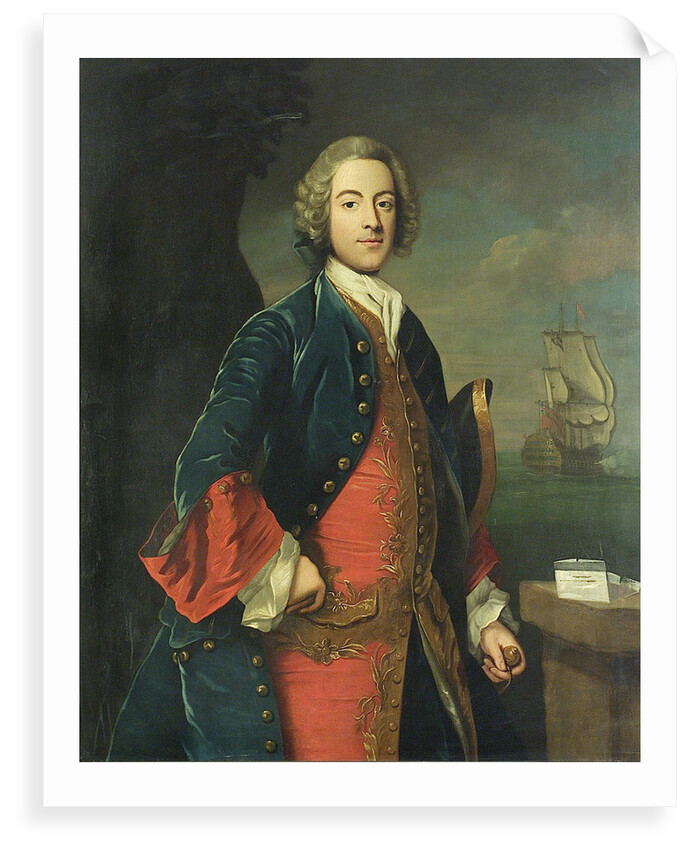 Portrait of a naval officer by British School
