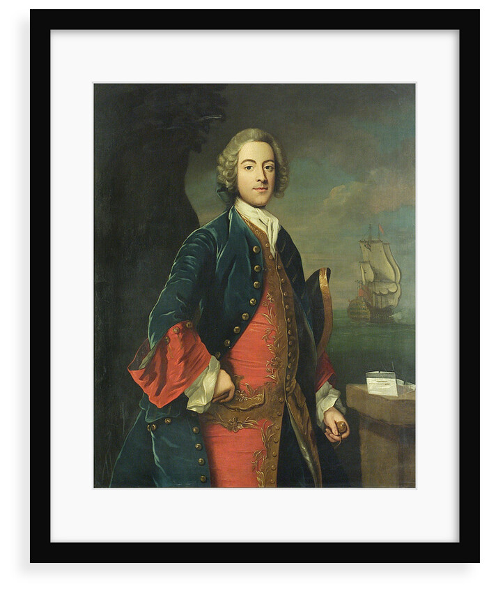 Portrait of a naval officer by British School