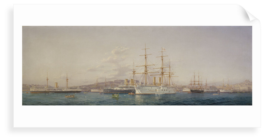 HMS 'Alexandra' at Malta by G. Gianni