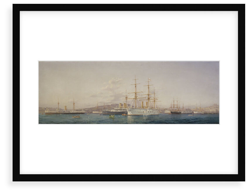 HMS 'Alexandra' at Malta by G. Gianni