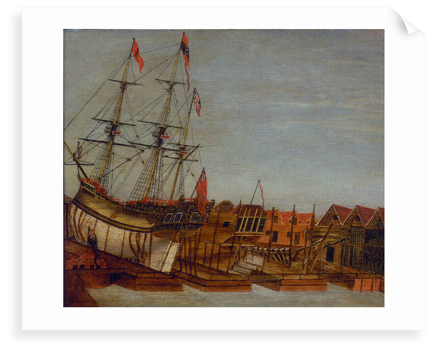 Launch of HMY 'Augusta', Deptford 1771 by Frederick Augustus