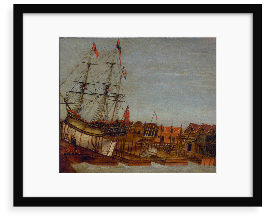 Launch of HMY 'Augusta', Deptford 1771 by Frederick Augustus