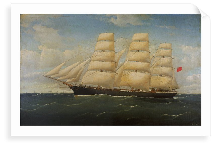 The ship 'Barossa' by F. Tudgay
