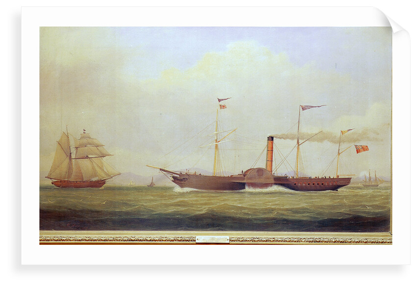 The paddle steamer 'Commodore' by William Clark